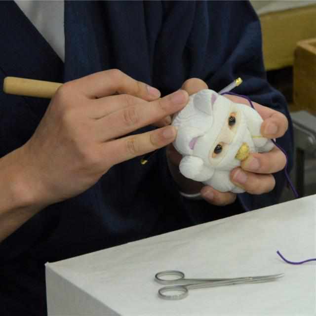 【招き猫】市松柄 S | 江戸木目込み | 柿沼人形 - Image 16