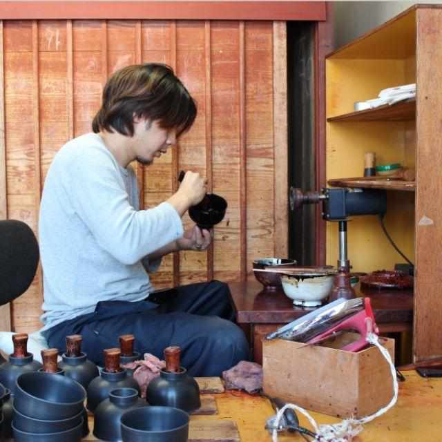 【モバイルタンブラー】thermo mug × 土直漆器 うるし波千鳥 (ブラック) | 越前漆器 | 匠市 - Image 7