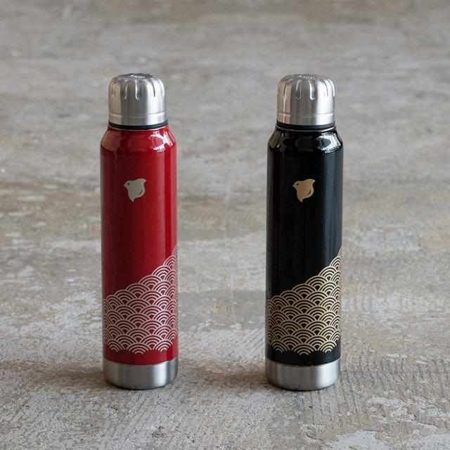 【アンブレラボトル】thermo mug × 土直漆器 うるし波千鳥 (レッド) | 越前漆器 | 匠市 - Image 3