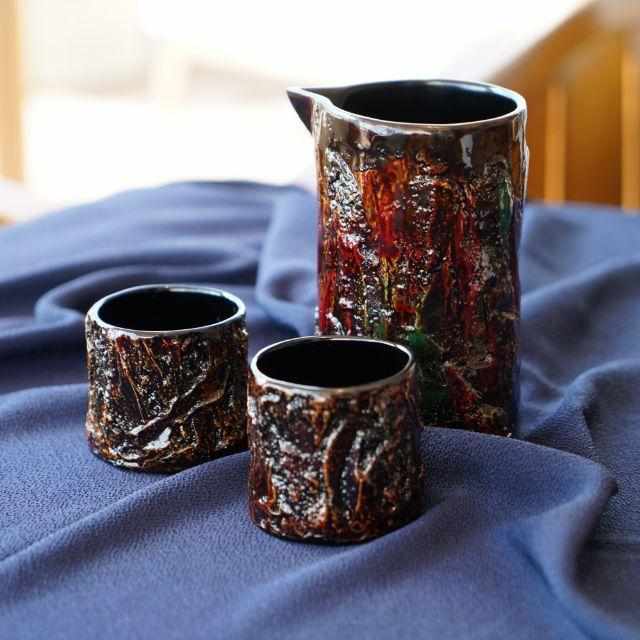 【輪島塗】楽 KOKEMUSU 片口酒器 (3点セット) - Image 27